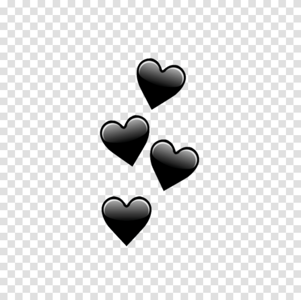 Heart Hearts Black Emoji Emojis, Alphabet Transparent Png