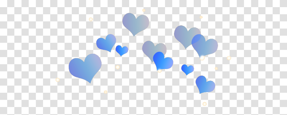 Heart Hearts Blue Filter Filters Tumblr Cute Kawaii Hearts Filter, Paper, Graphics, Cushion, Crowd Transparent Png