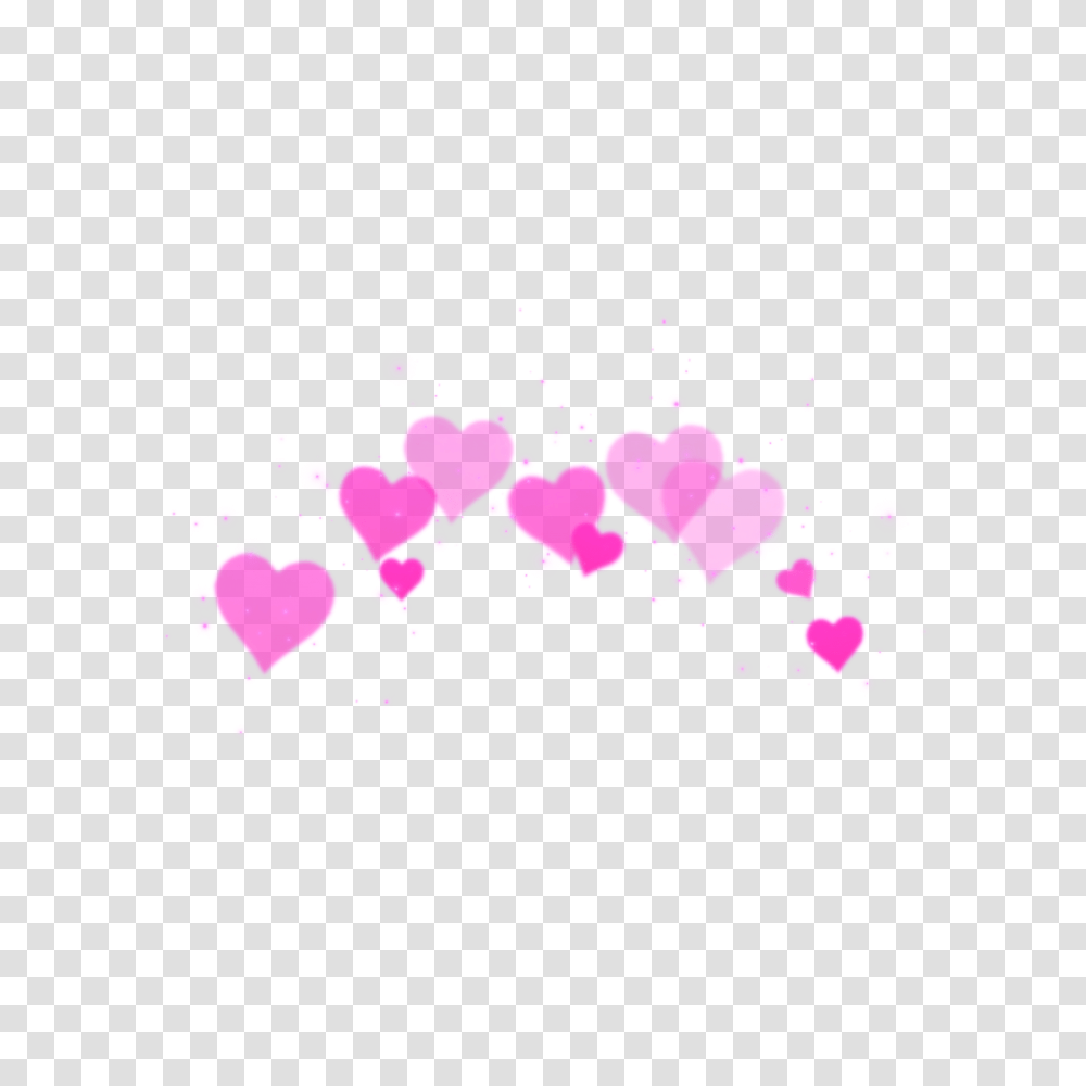 Heart Hearts Crown Crowns Heartcrown Tumblr Filter, Petal, Flower, Plant, Blossom Transparent Png