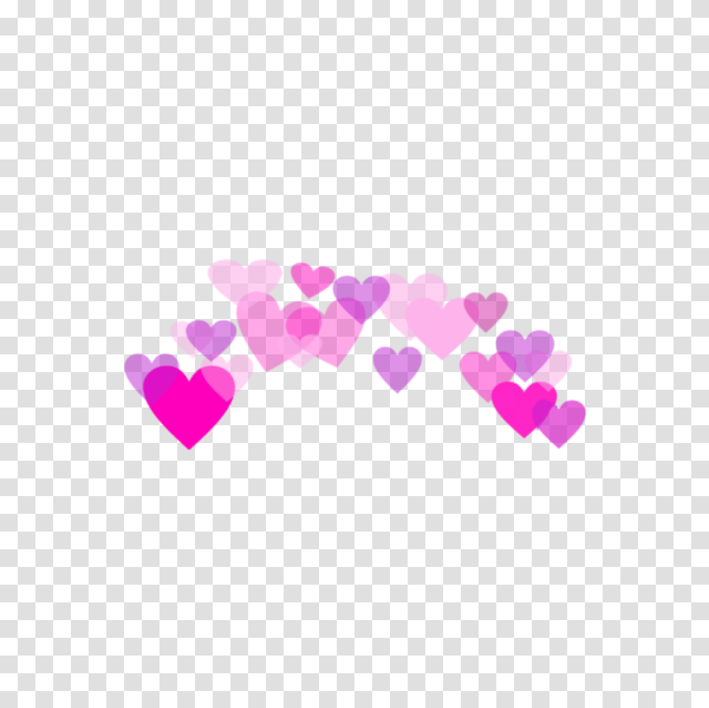 Heart Hearts Crown Crowns Kawaii Cute, Petal, Flower, Plant, Blossom Transparent Png