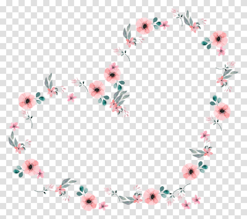 Heart Hearts Floral Flores Flower Flowers Flowers In A Circle, Plant, Floral Design, Pattern Transparent Png