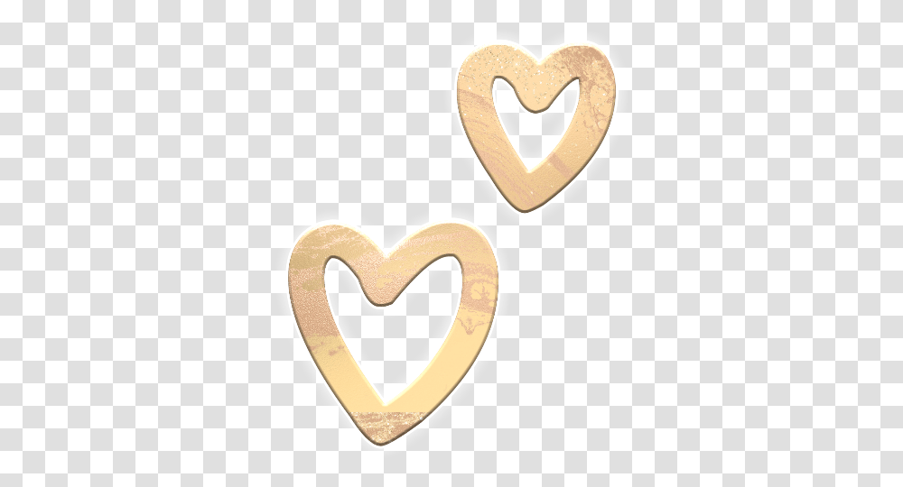 Heart Hearts Love Goldglitter Goldhearts Goldheart Heart, Sweets, Food, Confectionery, Cookie Transparent Png