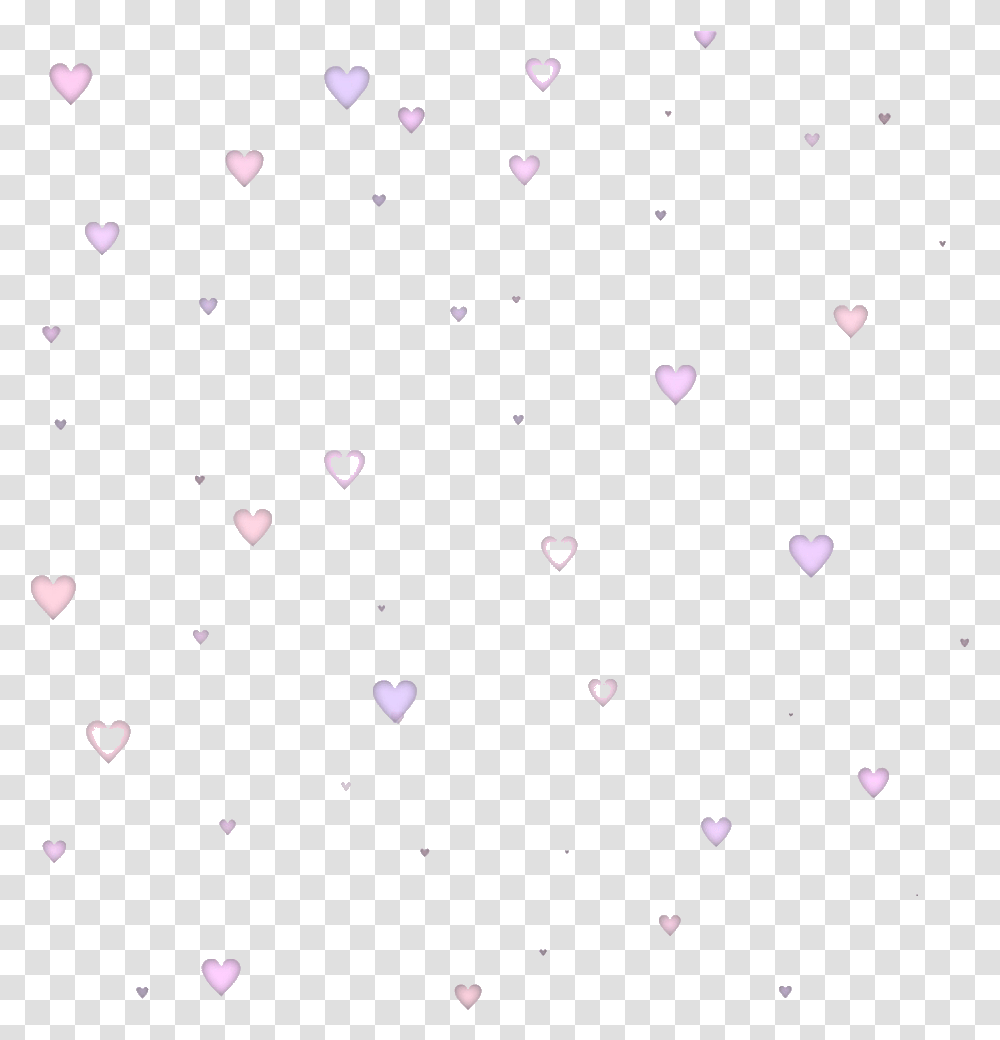 Heart Hearts Pastel Pasteltheme Pastelaesthetic Lilac, Confetti, Paper Transparent Png