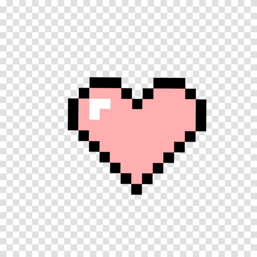 Heart Hearts Pixel Pixelart Tumblr, Logo, Trademark, Cross Transparent Png