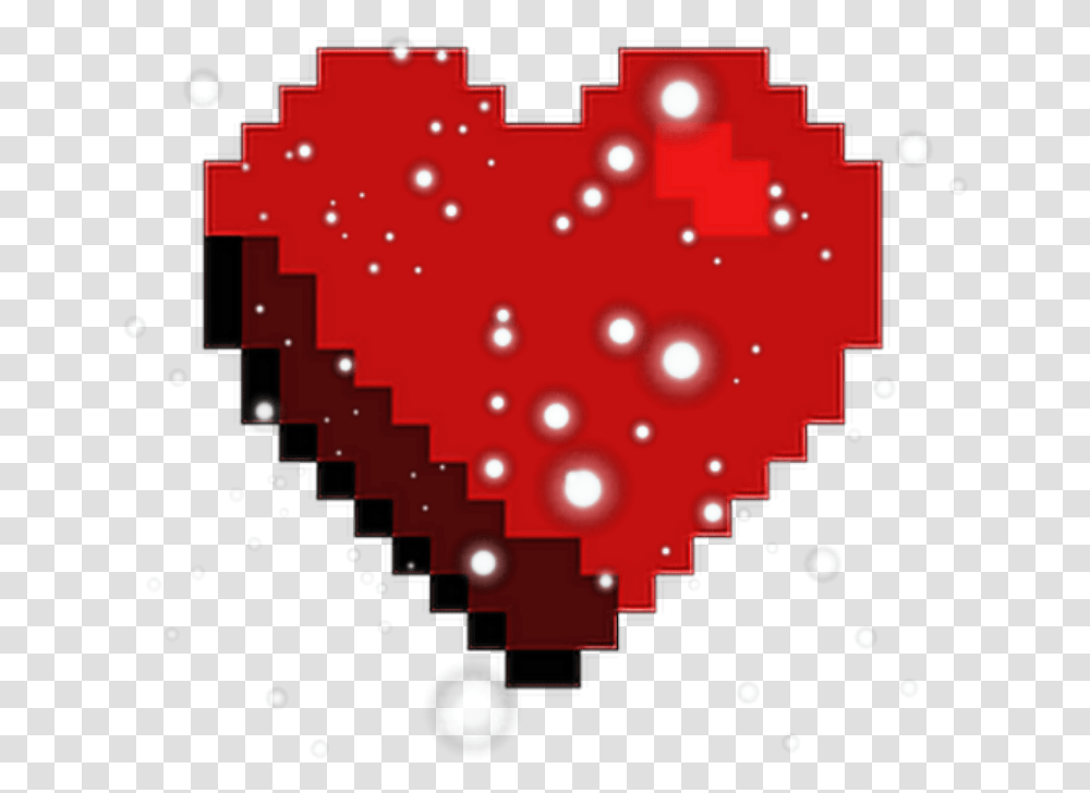 Heart Hearts Pixel Red Tumblr Kawaii Ftestickers Valentines Day Pixel Art, Pac Man Transparent Png
