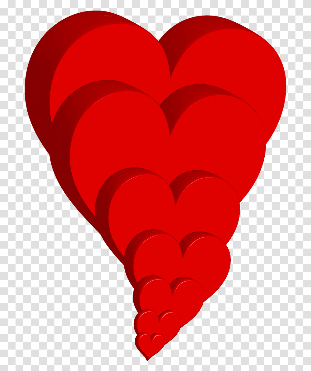 Heart Hearts Red 3d Transparent Png