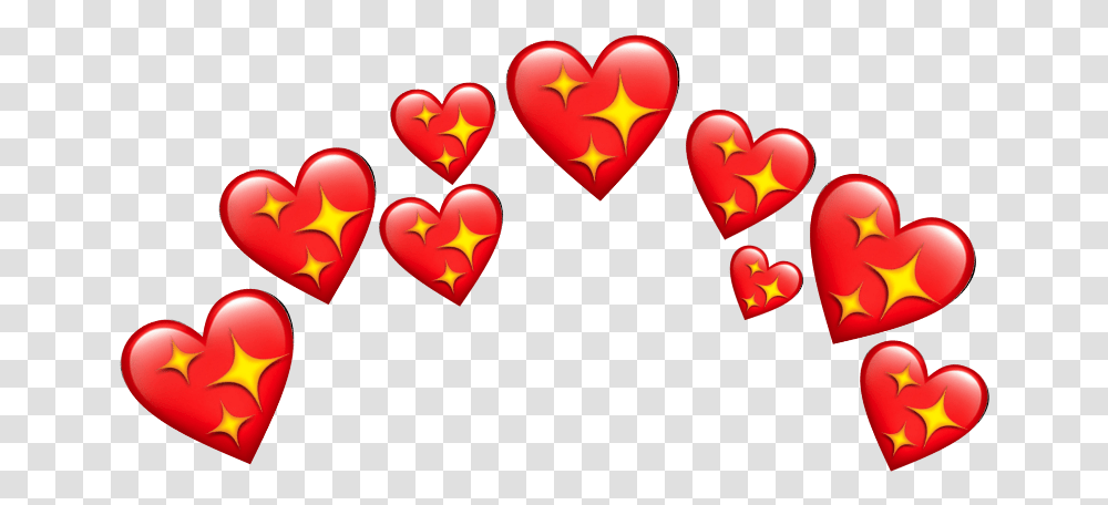 Heart Hearts Red Redheart Star Yellow Crown Red Heart Crown Picsart Transparent Png