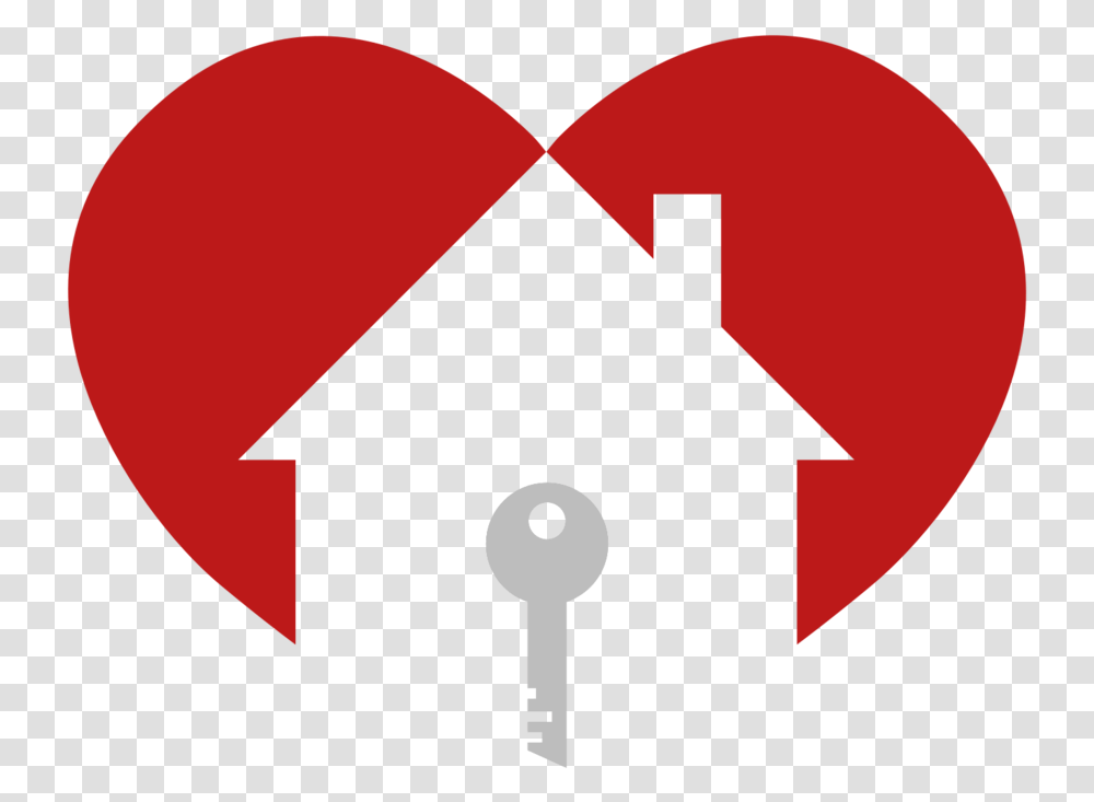 Heart Home Icon White, Key, Hand Transparent Png