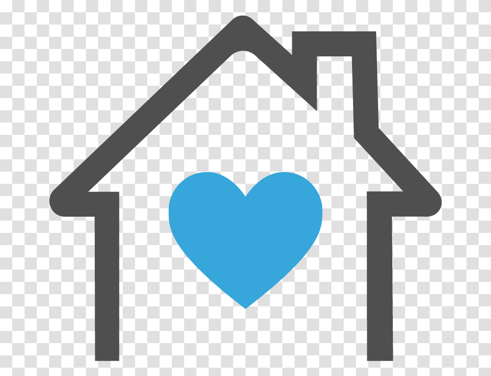 Heart House With Fence Icon, Cross, Number Transparent Png