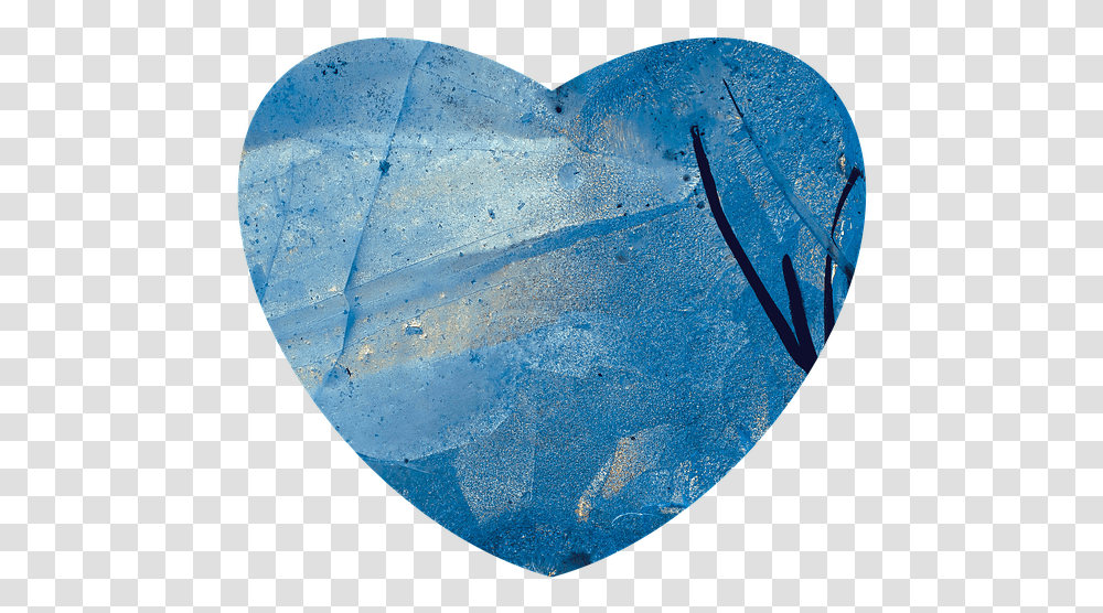 Heart Ice Cold Free Image On Pixabay Girly, Crystal, Plectrum, Moon, Night Transparent Png