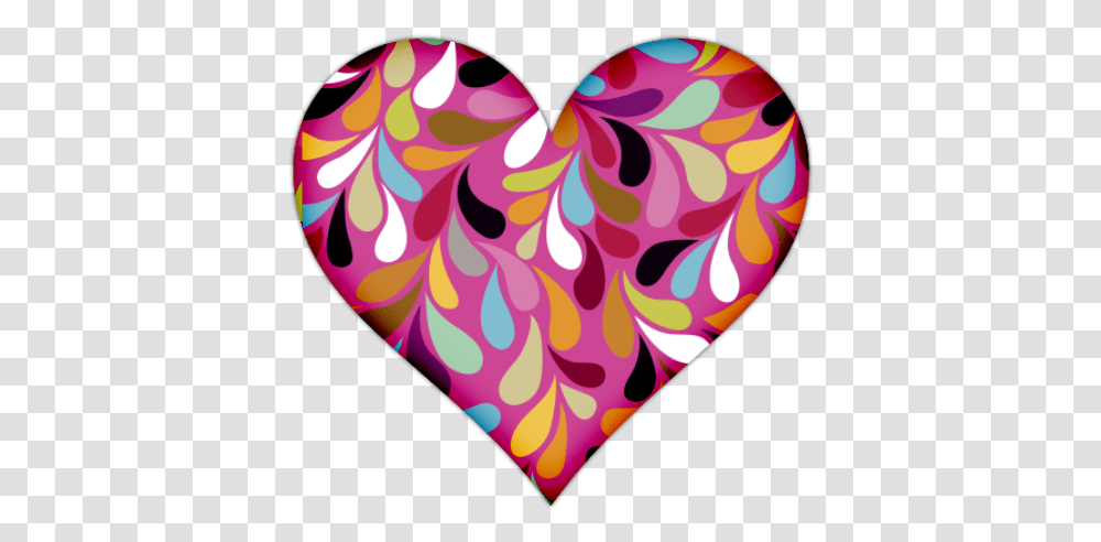Heart Icon Background Pink Colorful Heart, Graphics, Floral Design, Pattern, Rug Transparent Png