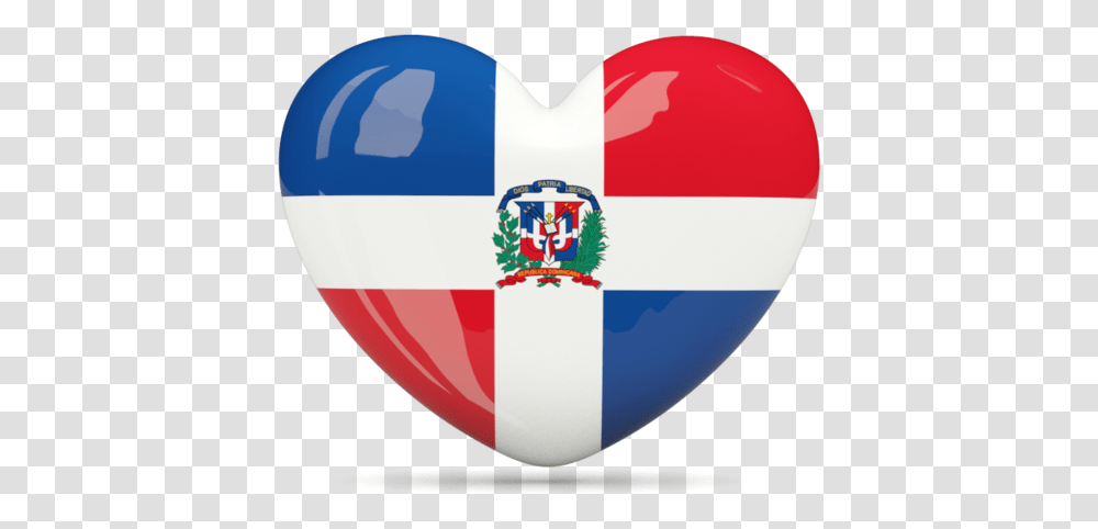 Heart Icon Download Flag Of Dominican Republic Dominican Flag Heart, Balloon, Logo, Symbol, Trademark Transparent Png