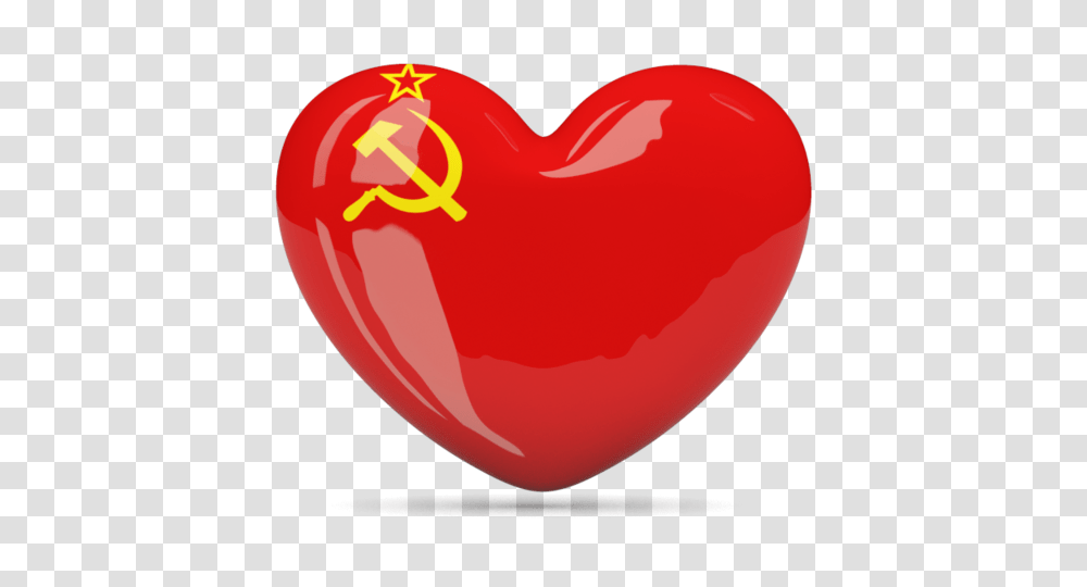 Heart Icon Illustration Of Flag Of Soviet Union Transparent Png