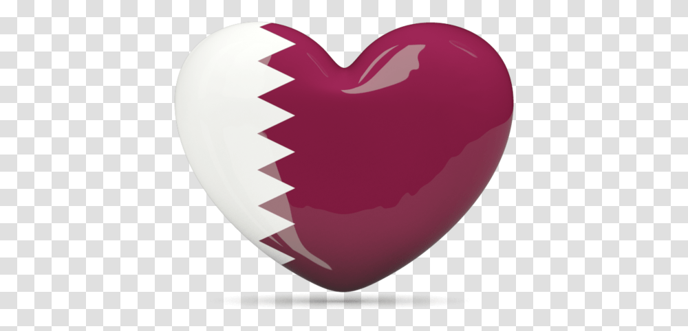 Heart Icon Illustration Of Flag Qatar Qatar Flag Heart, Balloon Transparent Png