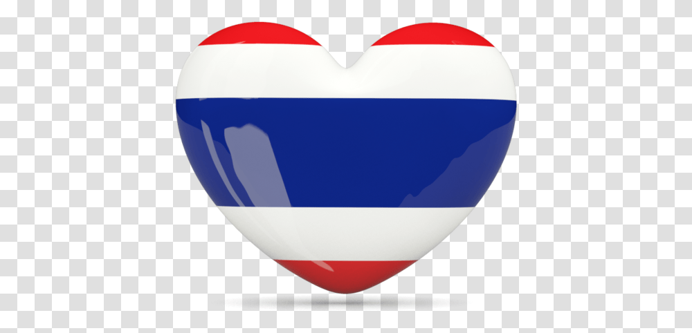 Heart Icon Illustration Of Flag Thailand Thailand Flag Heart, Bowl, Balloon Transparent Png