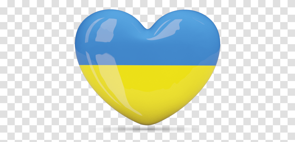 Heart Icon Illustration Of Flag Ukraine Blue, Pillow, Cushion, Balloon, Sweets Transparent Png