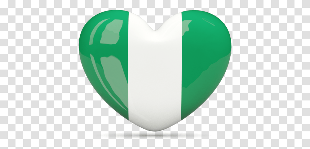 Heart Icon Nigerian Flag Icon, Ball, Balloon, Egg Transparent Png