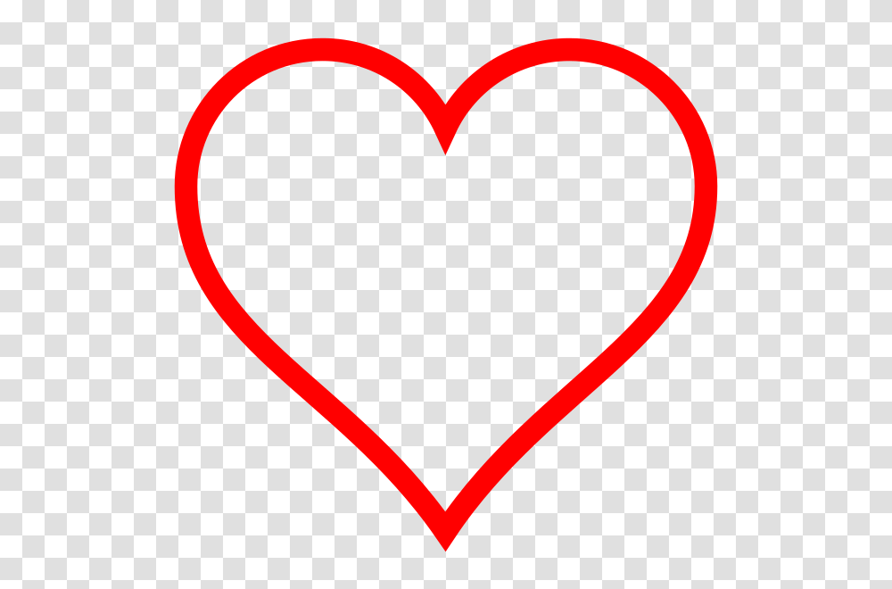 Heart Icon Red Hollow, Label Transparent Png