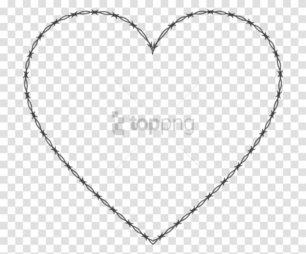 Heart Image With Barbed Wire Heart Transparent Png