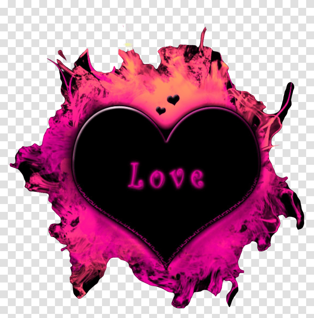 Heart Image Zemra, Purple, Light, Neon Transparent Png