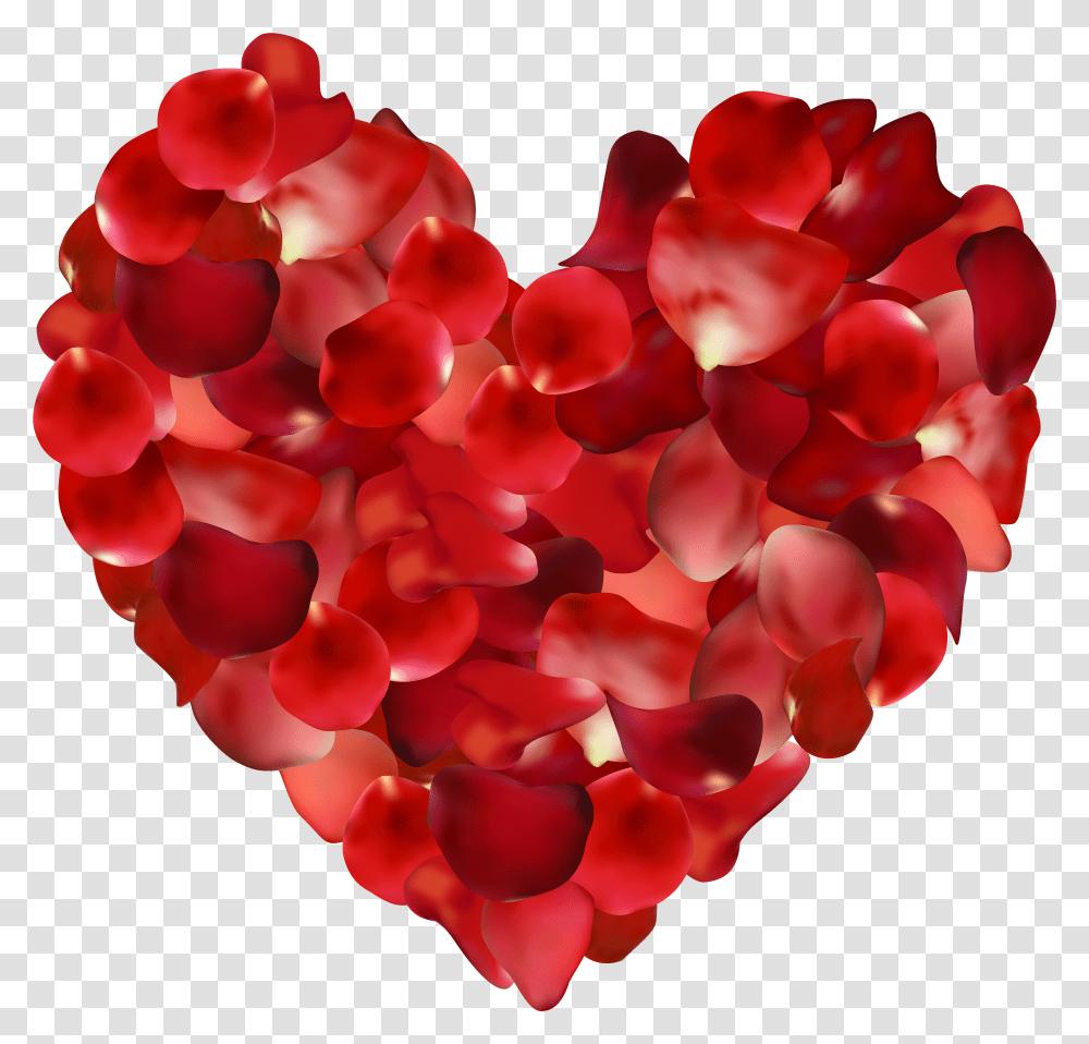 Heart Images Rose Petal Heart Transparent Png