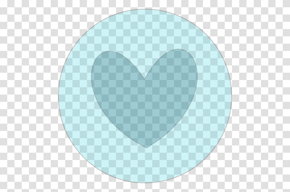 Heart In Circle Blue Svg Clip Arts Heart, Pillow, Cushion Transparent Png