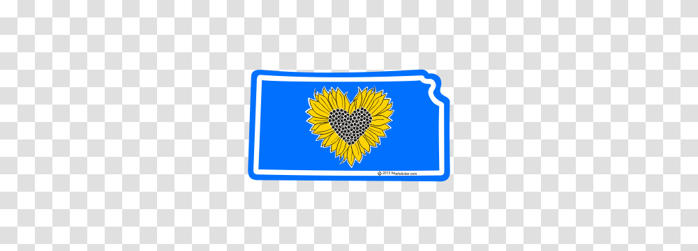Heart In Kansas Ks Sticker All Weather High Quality Vinyl Sticker, Label, Mat Transparent Png