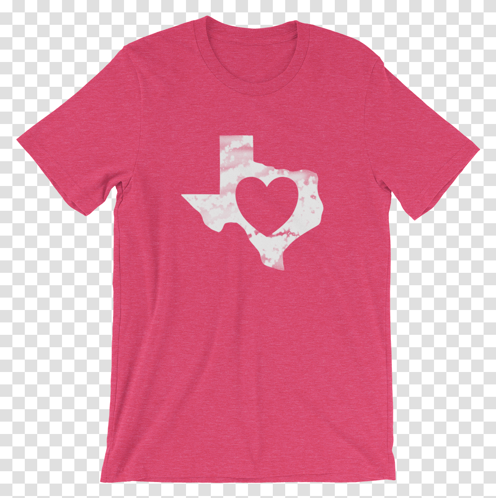 Heart In Texas T Shape, Clothing, Apparel, T-Shirt, Sleeve Transparent Png