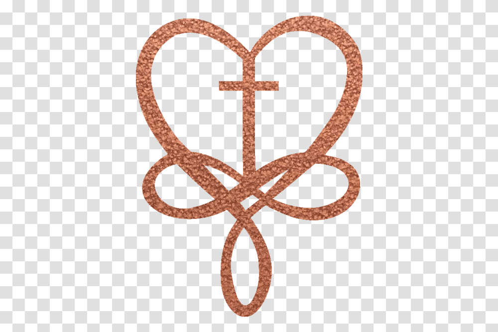 Heart Infinity Metal Wall Art Heart Cross, Logo, Trademark, Emblem Transparent Png