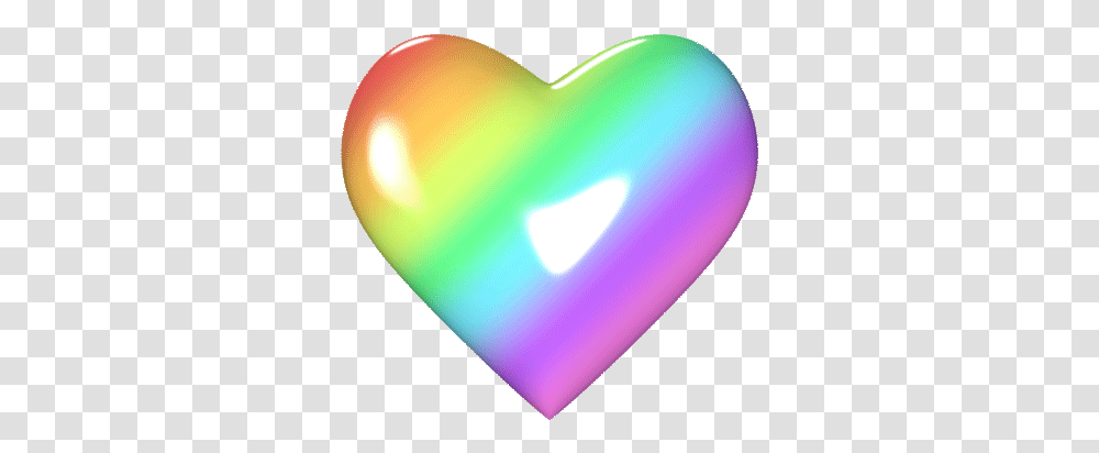 Heart Kawaii Gif 7 Images Download Rainbow Heart Gif, Balloon, Purple Transparent Png