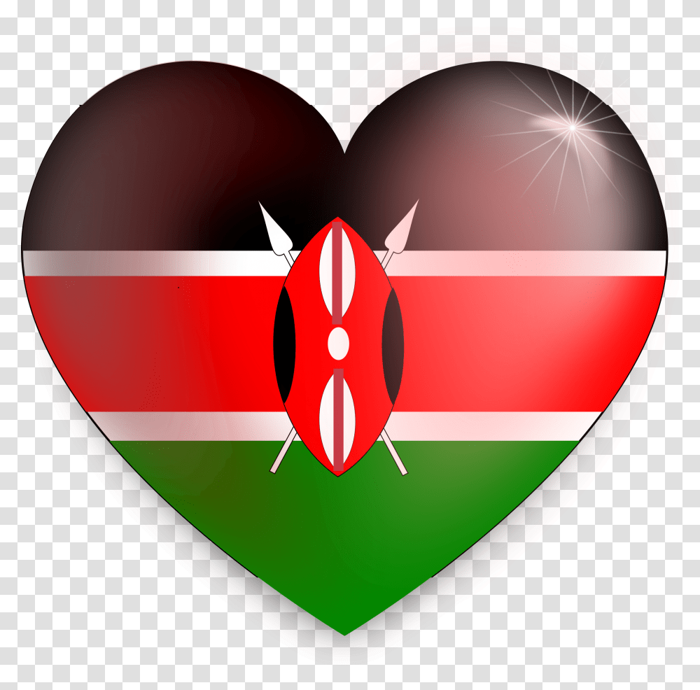 Heart Kenya Clip Arts Kenya Flag Love, Balloon, Logo, Trademark Transparent Png