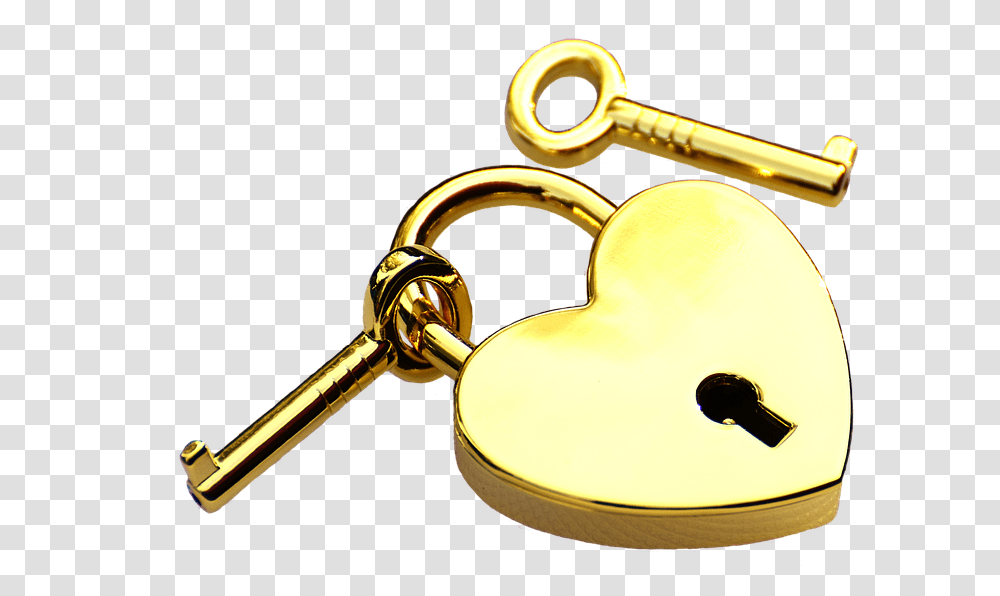 Heart Key Background Love Romantic Valentine Day, Lock, Brass Section, Musical Instrument Transparent Png