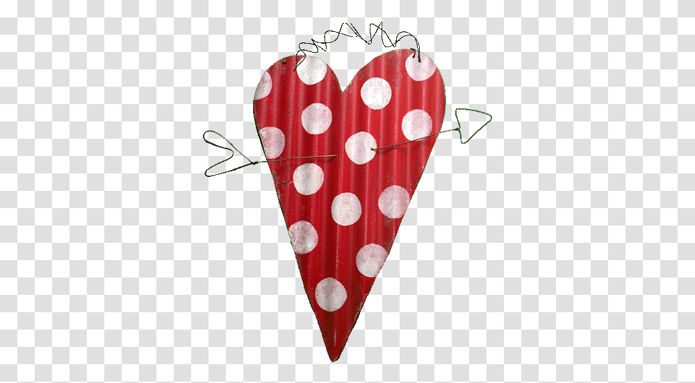 Heart Large Red Polka Dot Blackwater Folk Art Illustration, Plectrum, Triangle, Cone, Applique Transparent Png