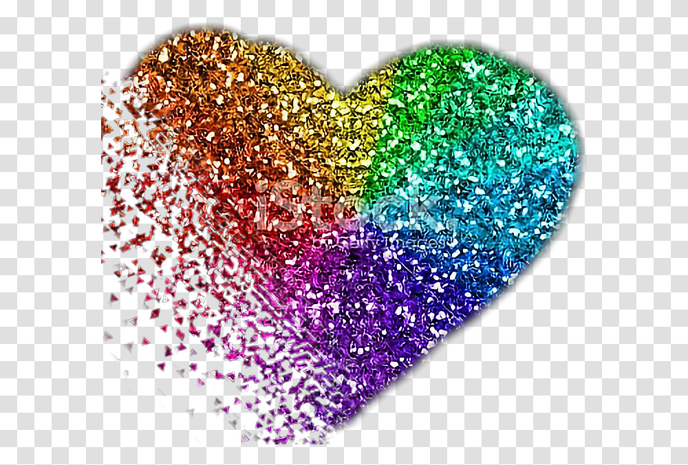 Heart, Light, Glitter, Rug Transparent Png