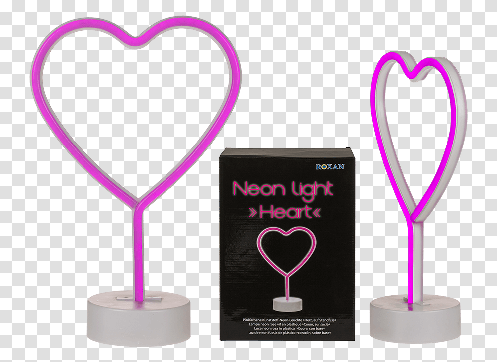 Heart, Light, Lamp, Neon, Paper Transparent Png