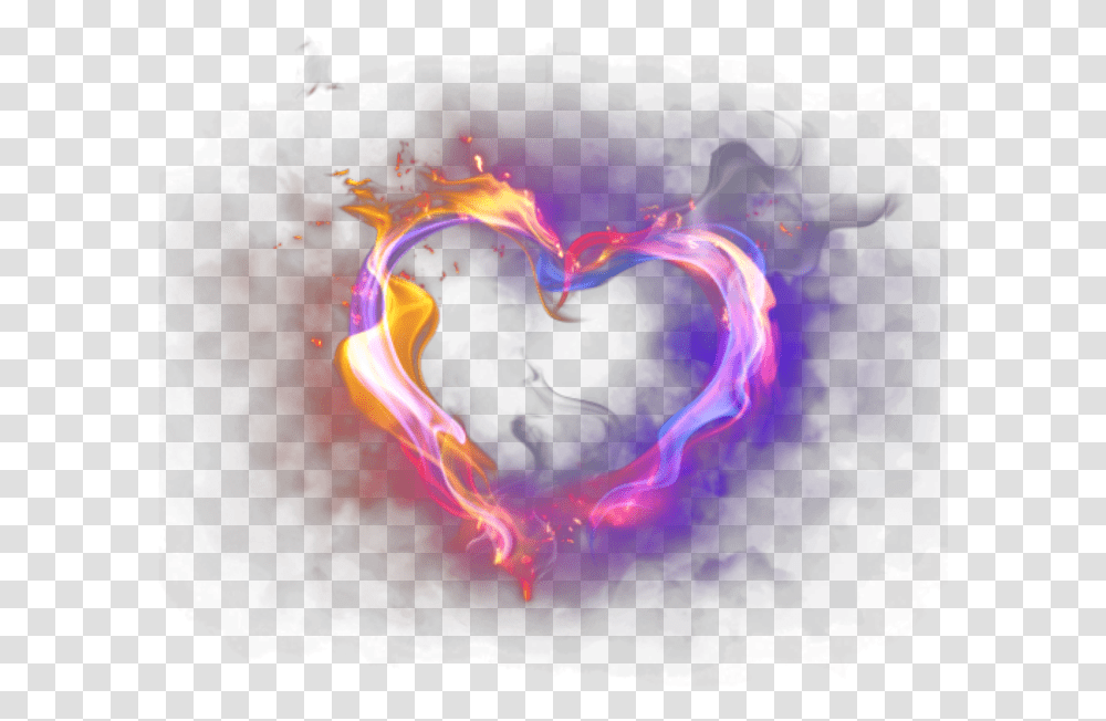 Heart Light, Neon, Bonfire, Flame, Flare Transparent Png