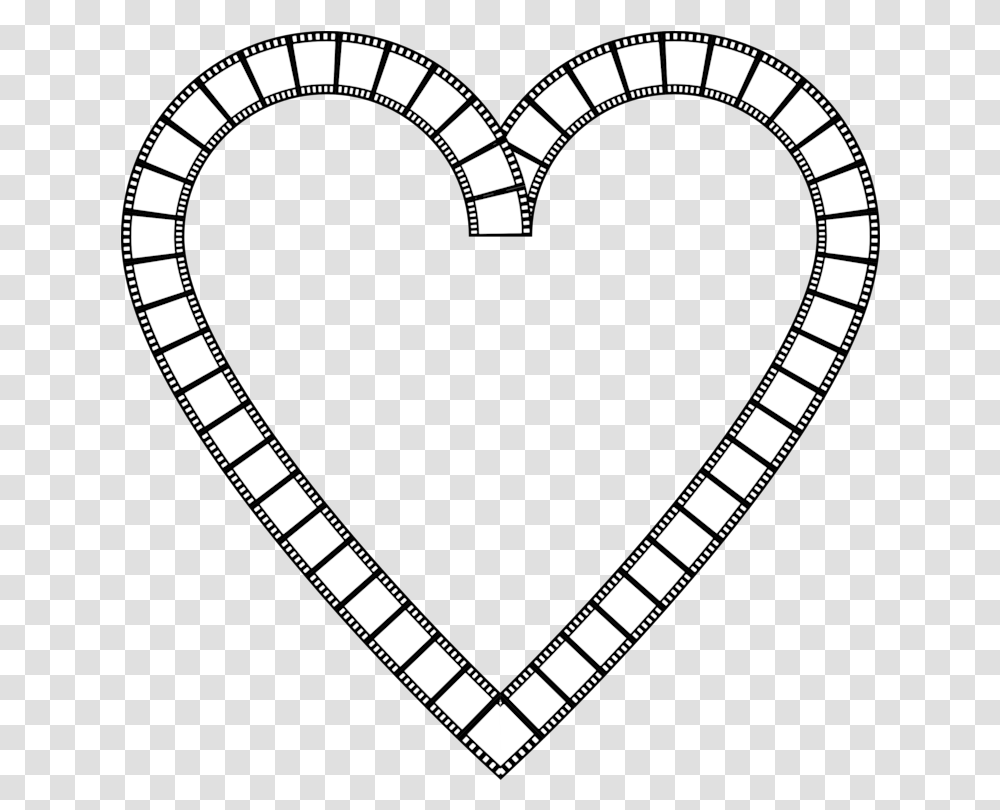 Heart Line Art Vsco Clipart Film Strip Circle, Stencil, Text, Label, Sticker Transparent Png