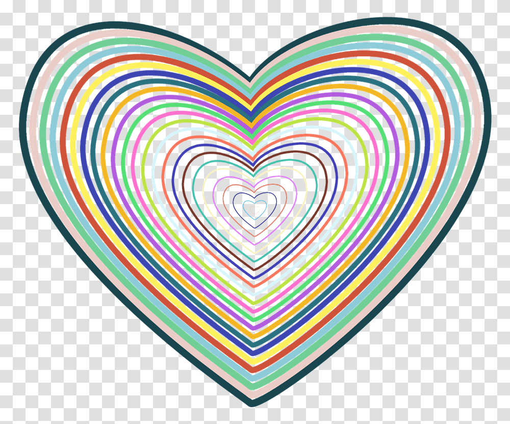 Heart Lines Shape Free Picture Heart, Rug, Light Transparent Png