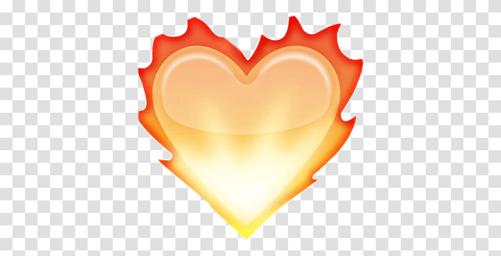 Heart Lit Fire Emoji Emojiheart Heartemoji Firehe, Lamp, Dating Transparent Png