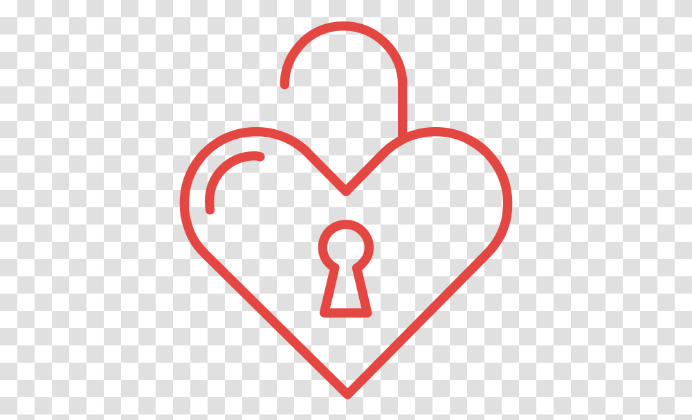 Heart Lock Icon Heart, Security Transparent Png
