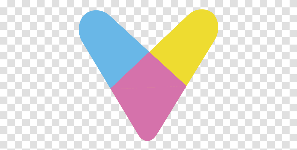 Heart Logo Colorful & Svg Vector File Logo Colorful, Triangle, Cone, Plectrum Transparent Png