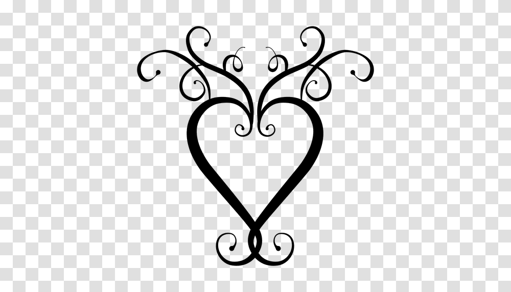 Heart Logo Swirls, Floral Design, Pattern Transparent Png