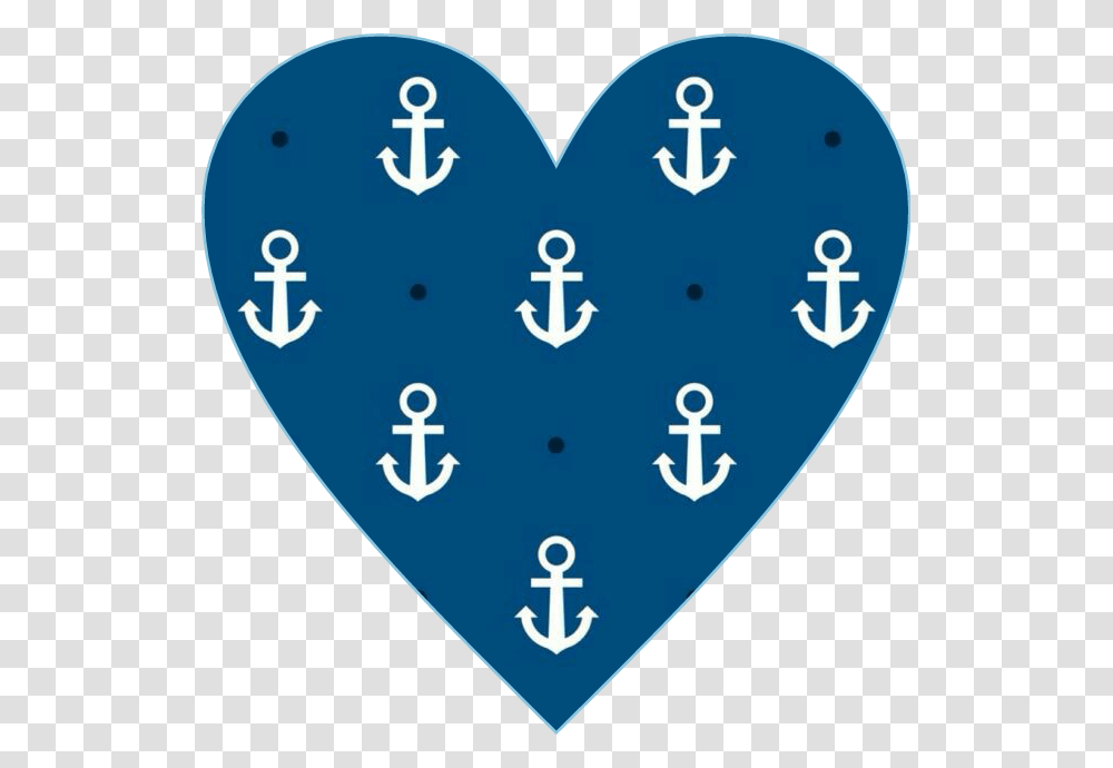 Heart Love Blue Anchor Awesome Cute Freetoedit Cute Anchor, Pillow, Cushion Transparent Png