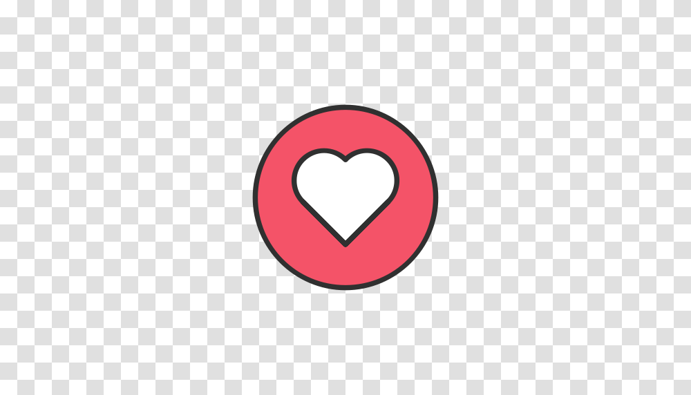 Heart Love Facebook Emoji Icon, Sign, Label Transparent Png
