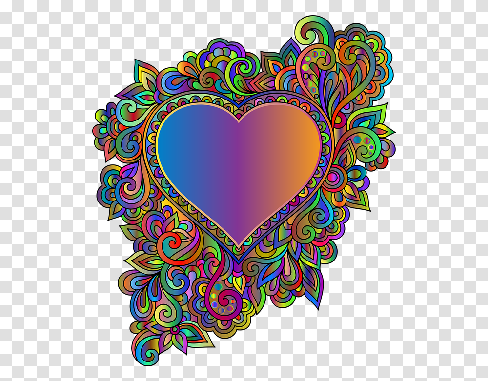 Heart Love Flourish Free Vector Graphic On Pixabay Love, Pattern, Doodle, Drawing, Graphics Transparent Png