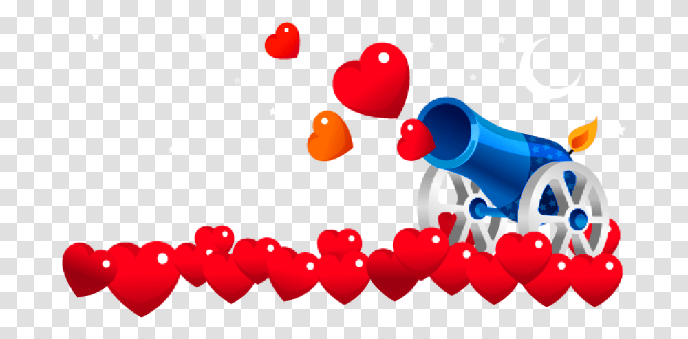 Heart Love Gun Clipart Heart Cannon, Ball, Pac Man, Graphics Transparent Png