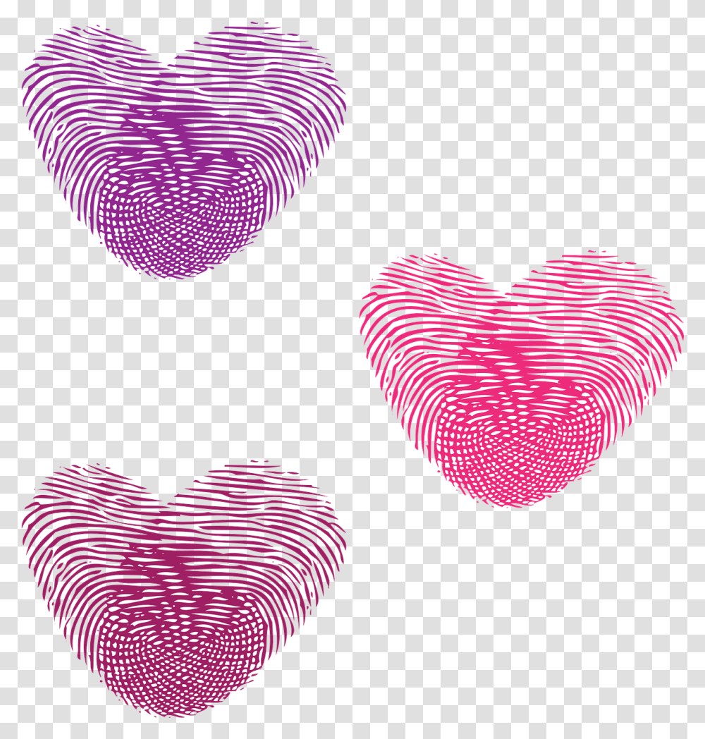 Heart Love Hearts Thumbprint Hearts, Light, Neon, Purple Transparent Png