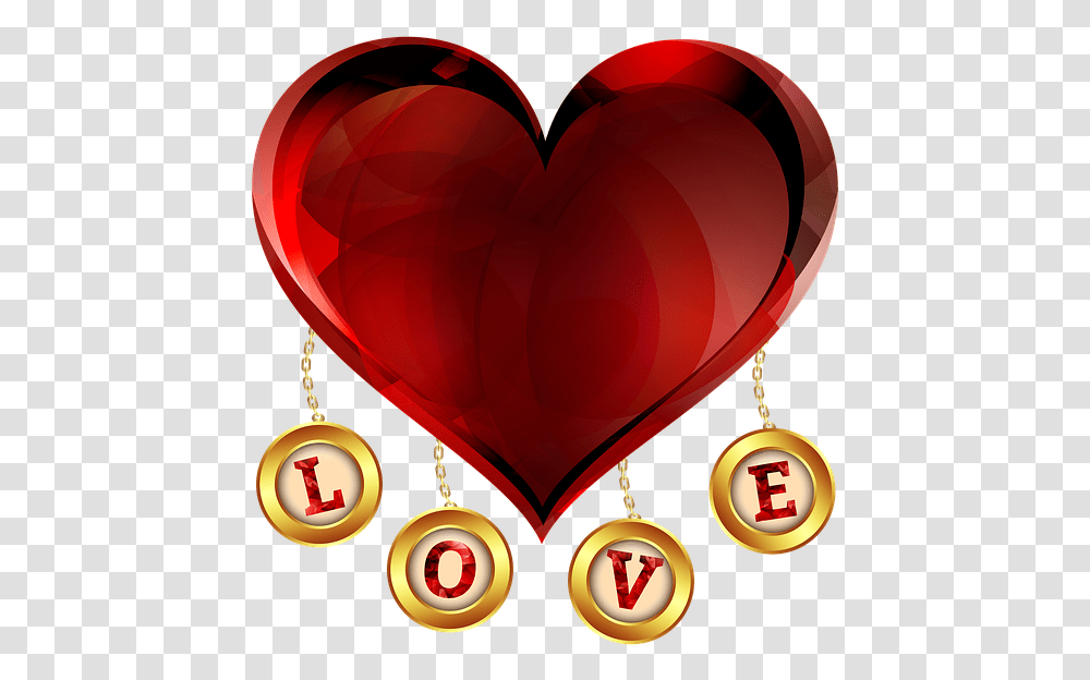 Heart Love Letters Design Red Yellow Illustration Urdu Romantic Love Shayari, Balloon, Pendant, Accessories Transparent Png