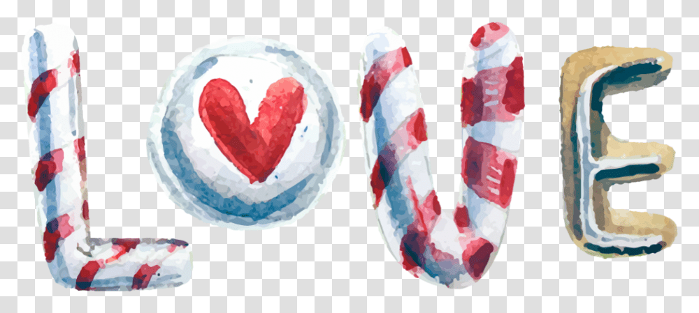 Heart Love Loveheart Watercolor Watercolour Heart, Sweets, Food, Confectionery, Candy Transparent Png