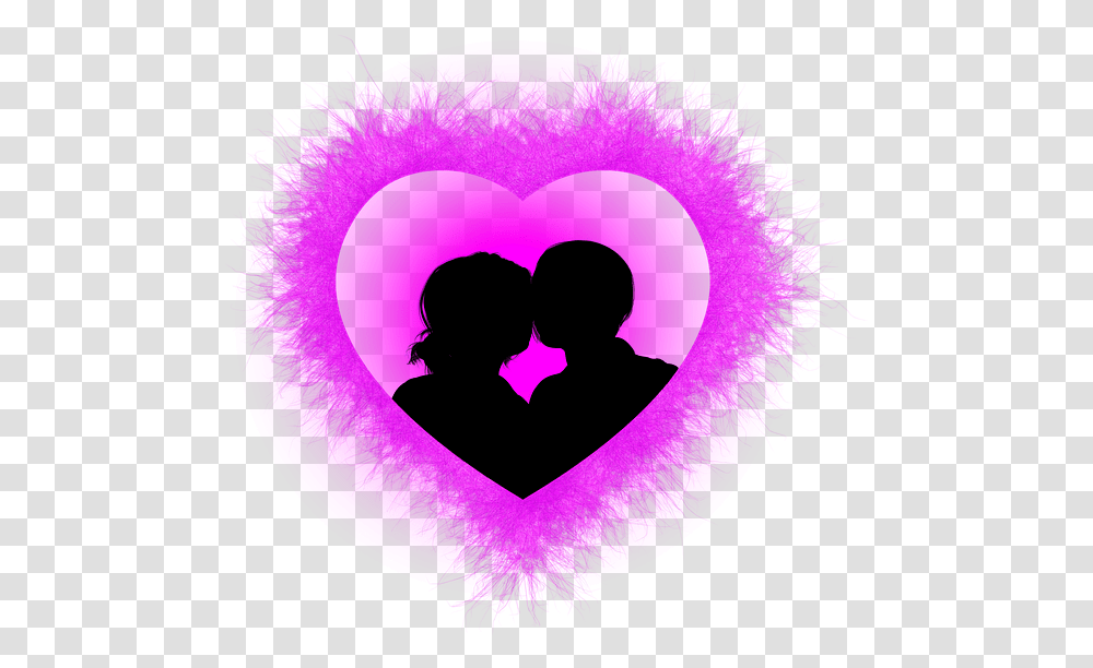 Heart Love Lovers Man Woman Silhouette Fire Love Liebe Herzen Mann Und Frau, Person, Human, Purple, Graphics Transparent Png